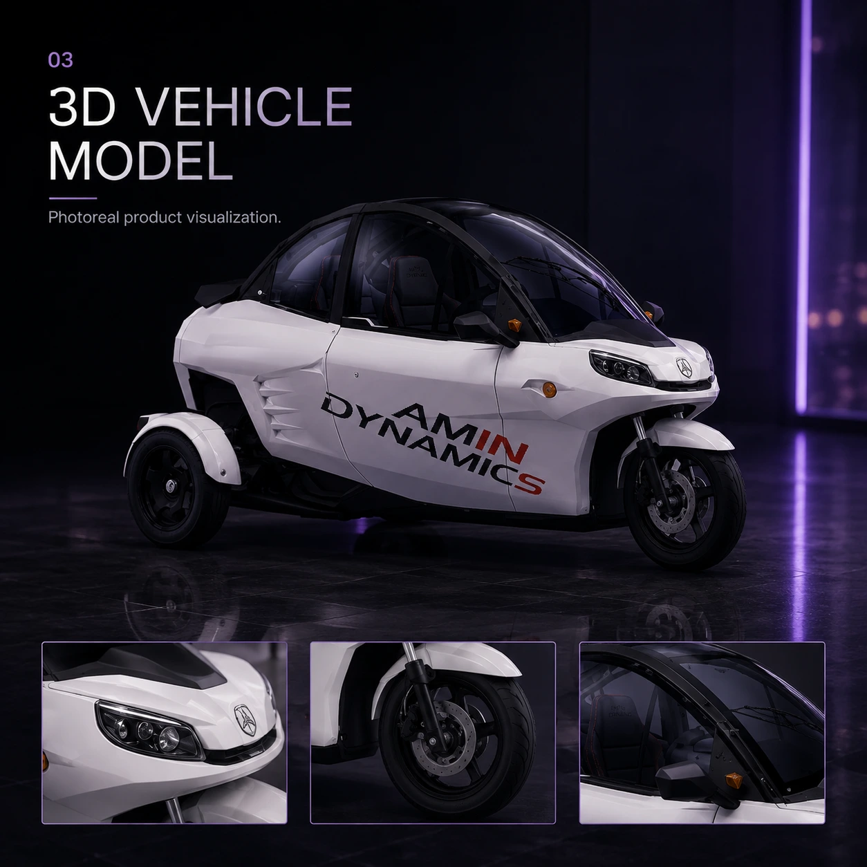 Amin Dynamics — 3D vehicle model